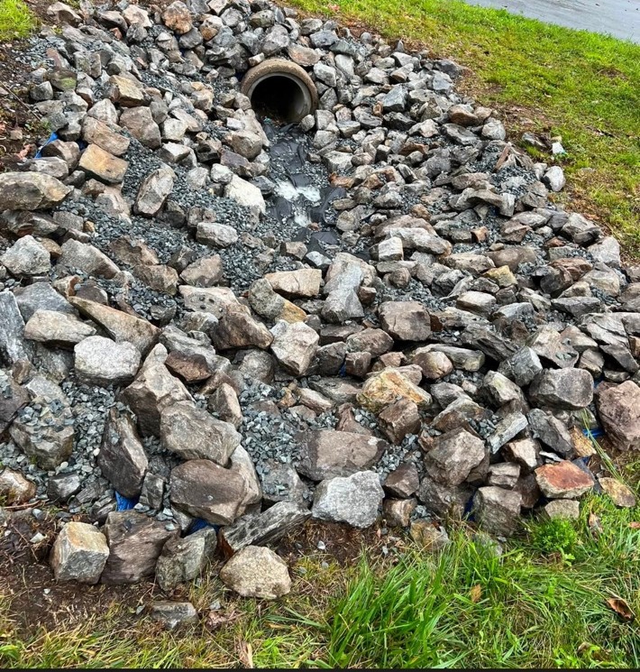 Drainage stone project