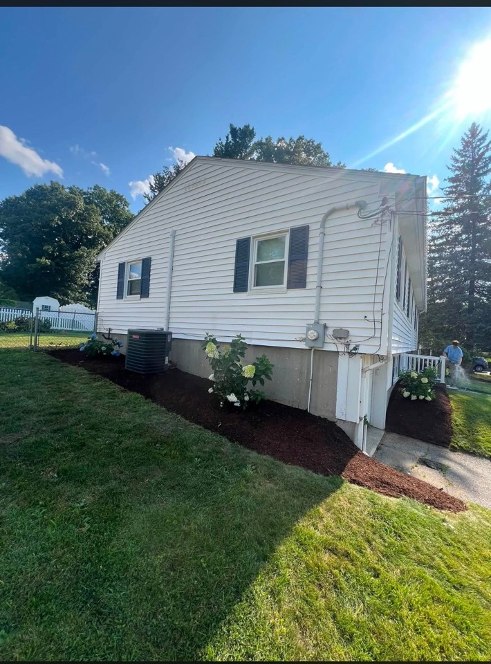 Side yard landscape project